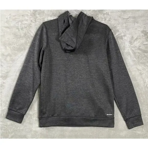 Women’s Medium Hoodie Adidas Climawarm Pullover Logo Activewear Sweatshirt Gray - Picture 3 of 11